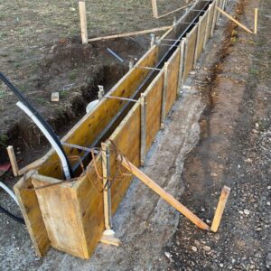 Opaž za temelj ograje